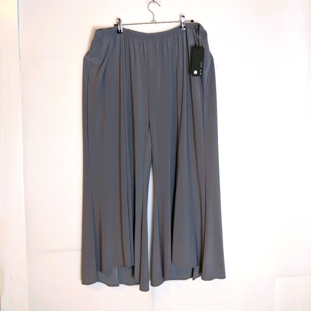 NEW Sun Kim Wide Leg Pants Lagenlook Size 3X